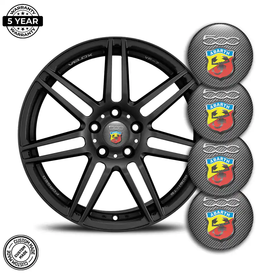 Abarth Wheel Emblems Premium Edition