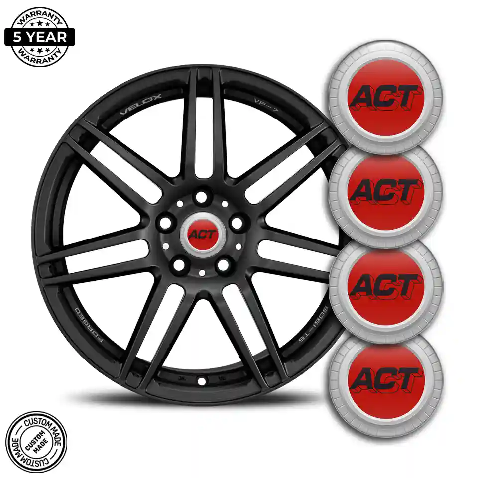 ACT Domed Sticker Self-Adhesive Stylish Design
