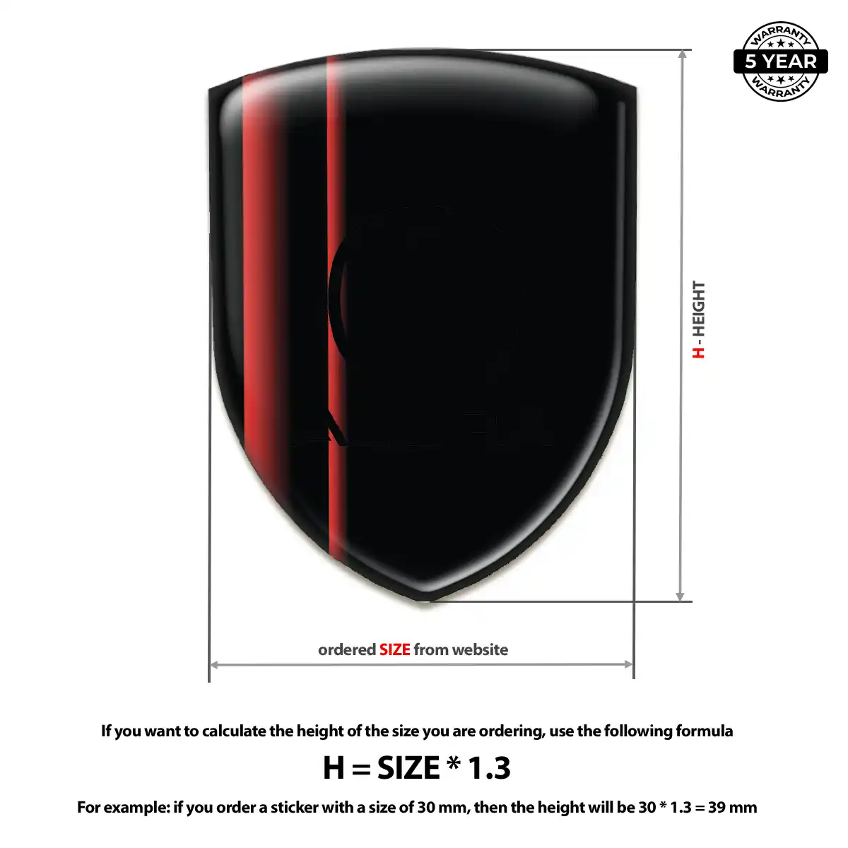 Acura 3D Badge Sticker Prime Quality