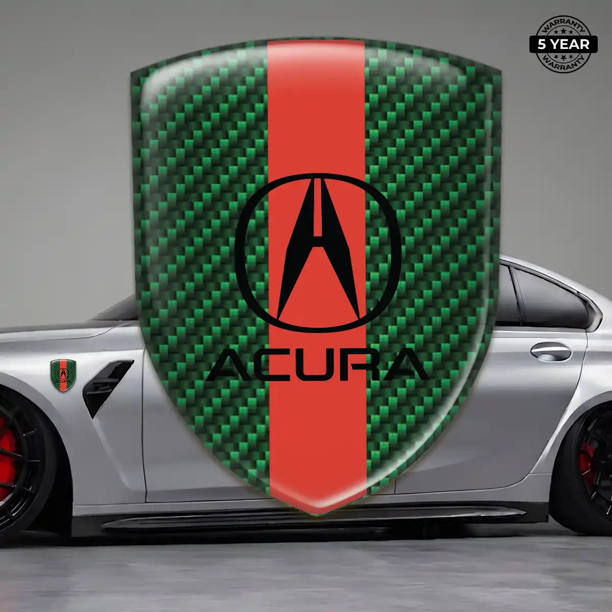 Acura 3D Emblem Sticker Refined Design