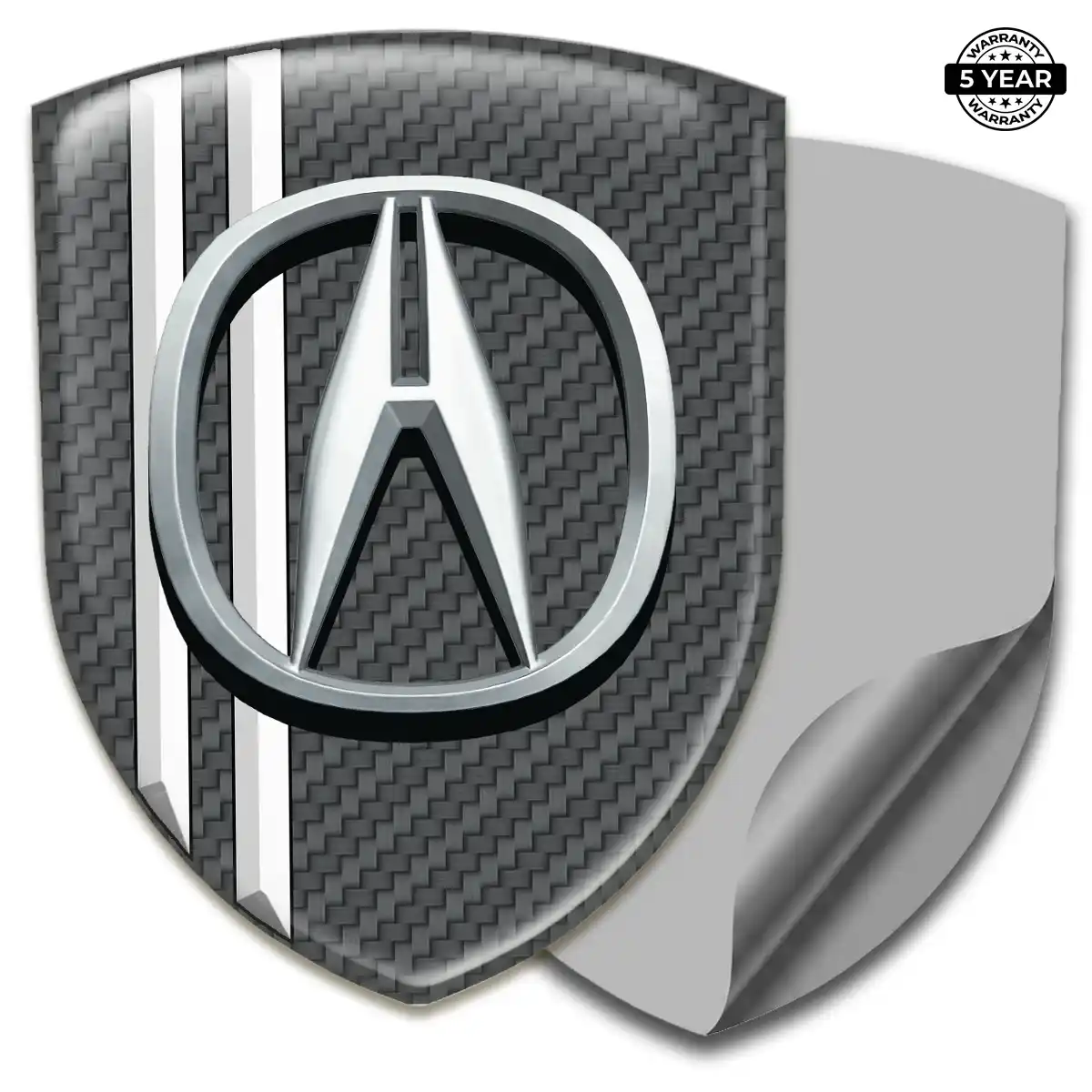 Acura 3D Gel Sticker Refined Design