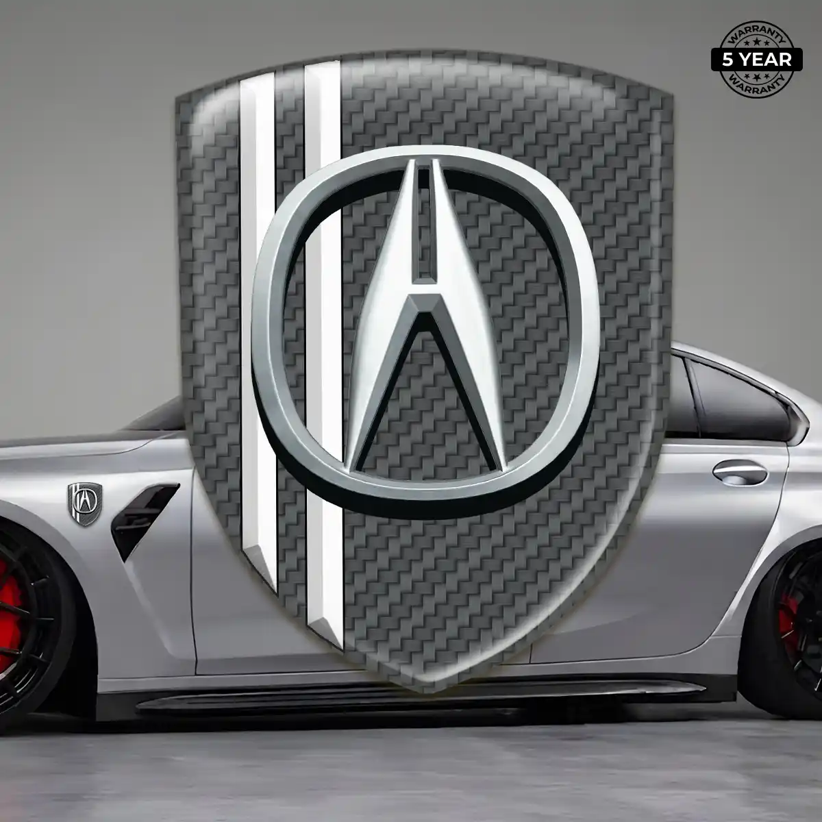 Acura 3D Gel Sticker Refined Design