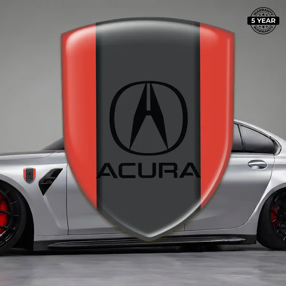 Acura 3D Gel Sticker Sleek Style