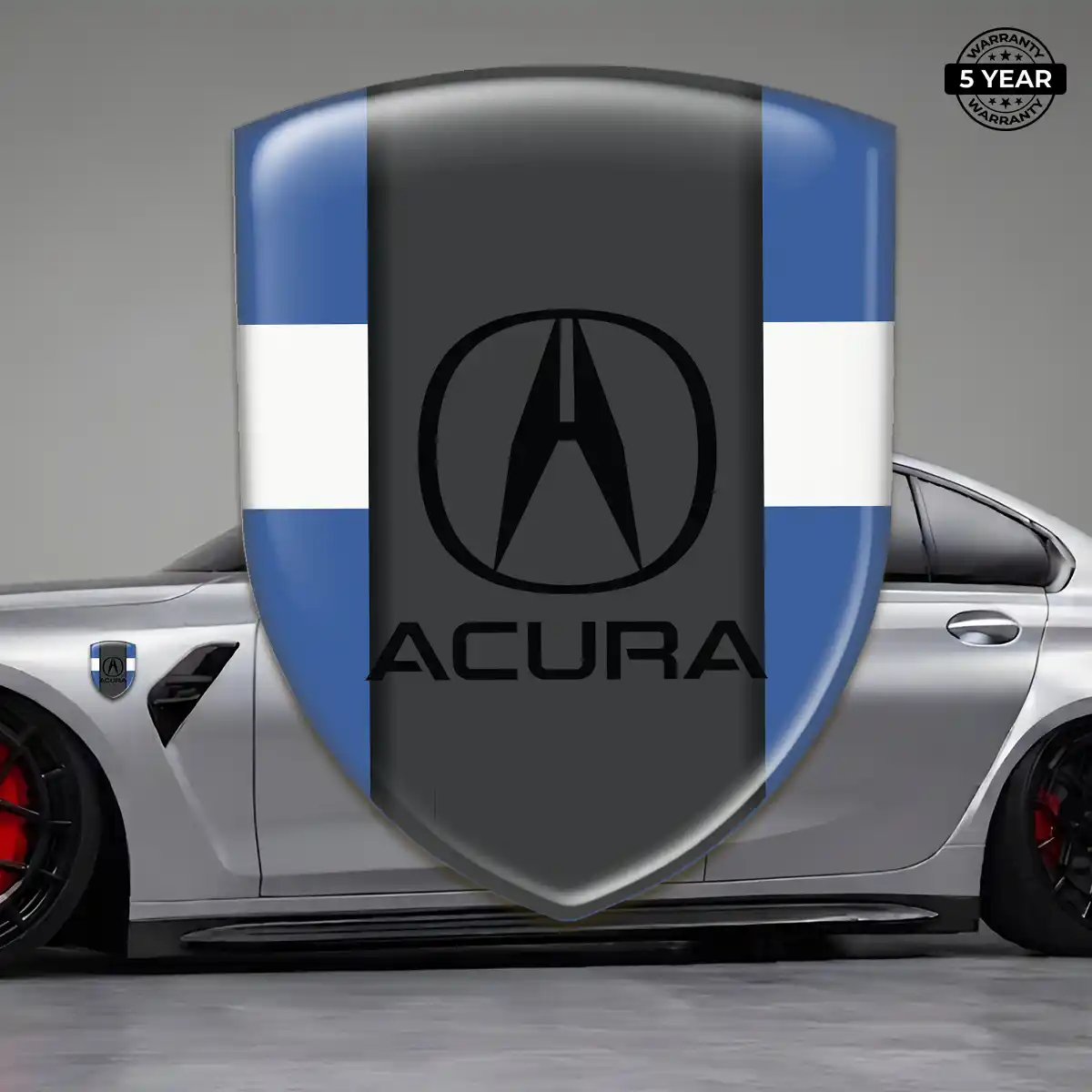 Acura Automotive Emblem Sticker Refined Design