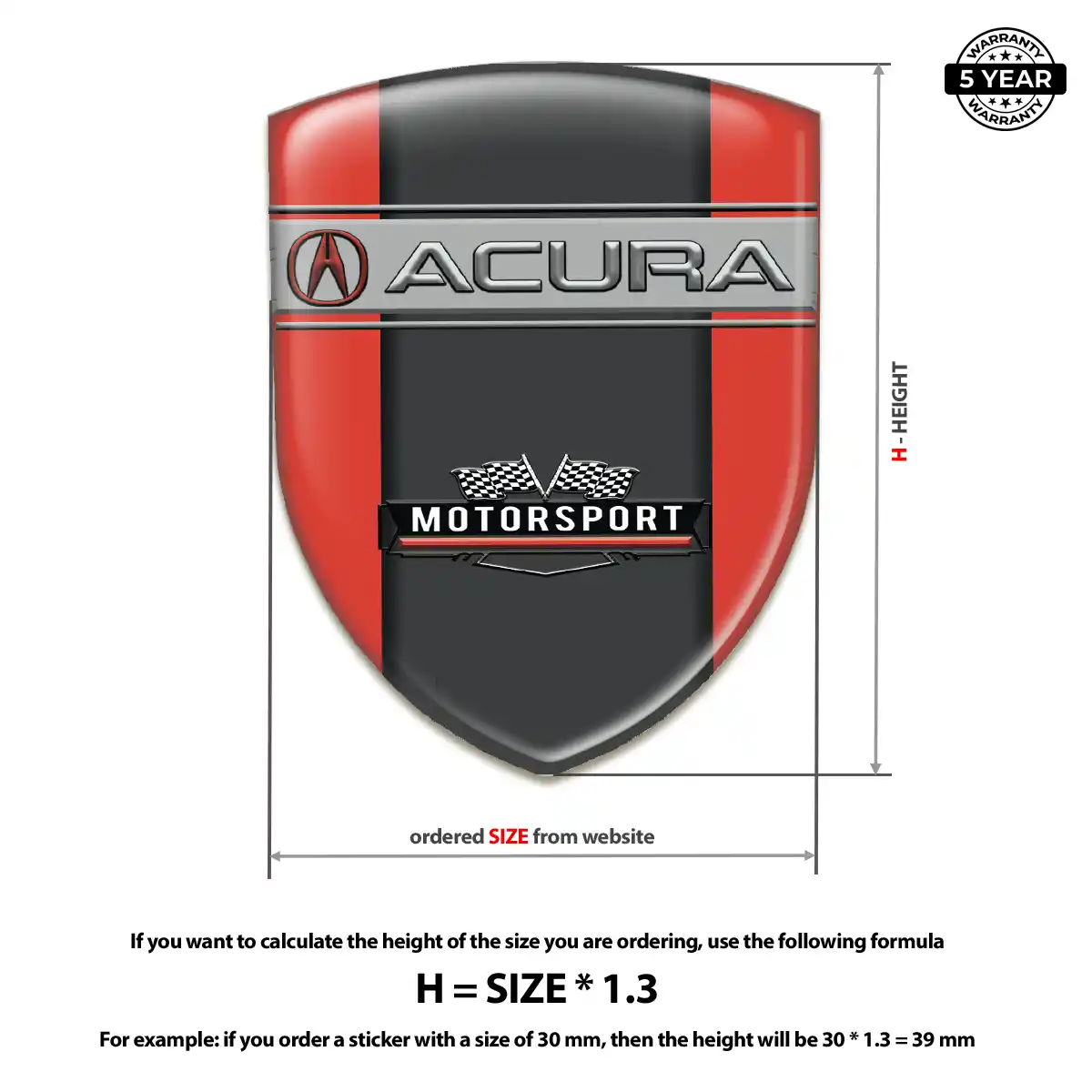 Acura Badge Deluxe Edition