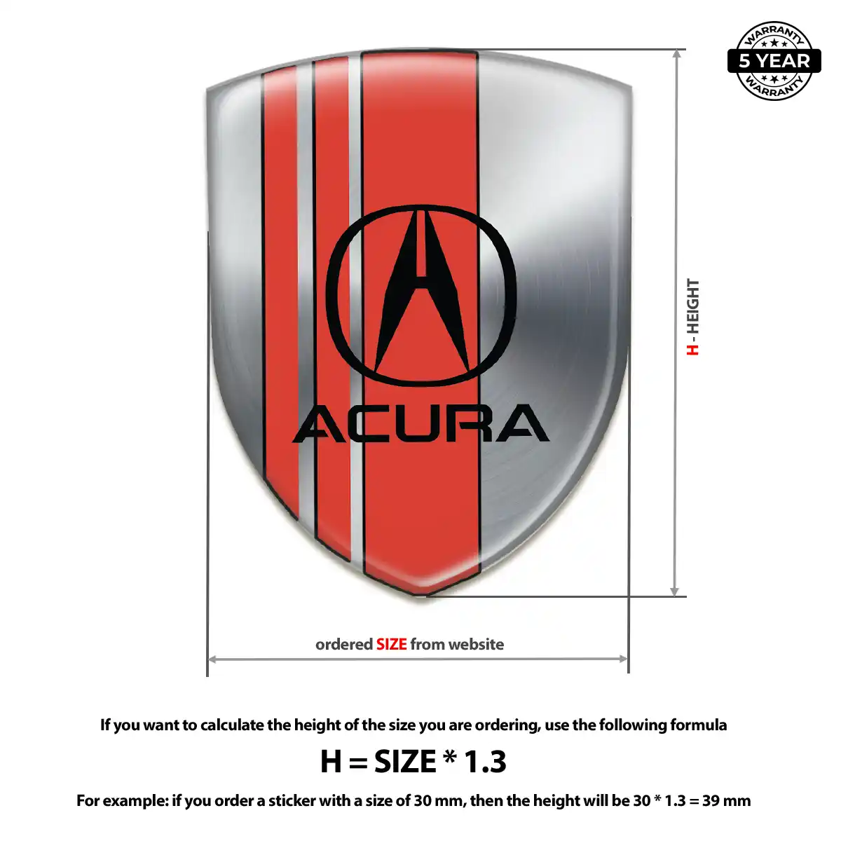 Acura Badge Prestige Line