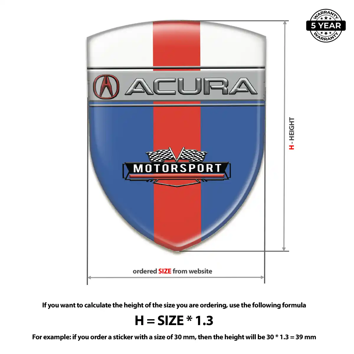 Acura Badge Prime Quality