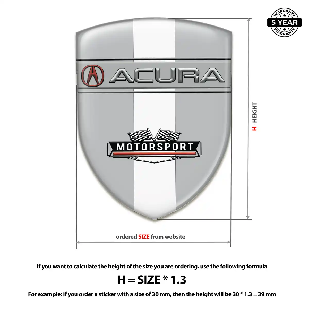 Acura Badge Signature Grade