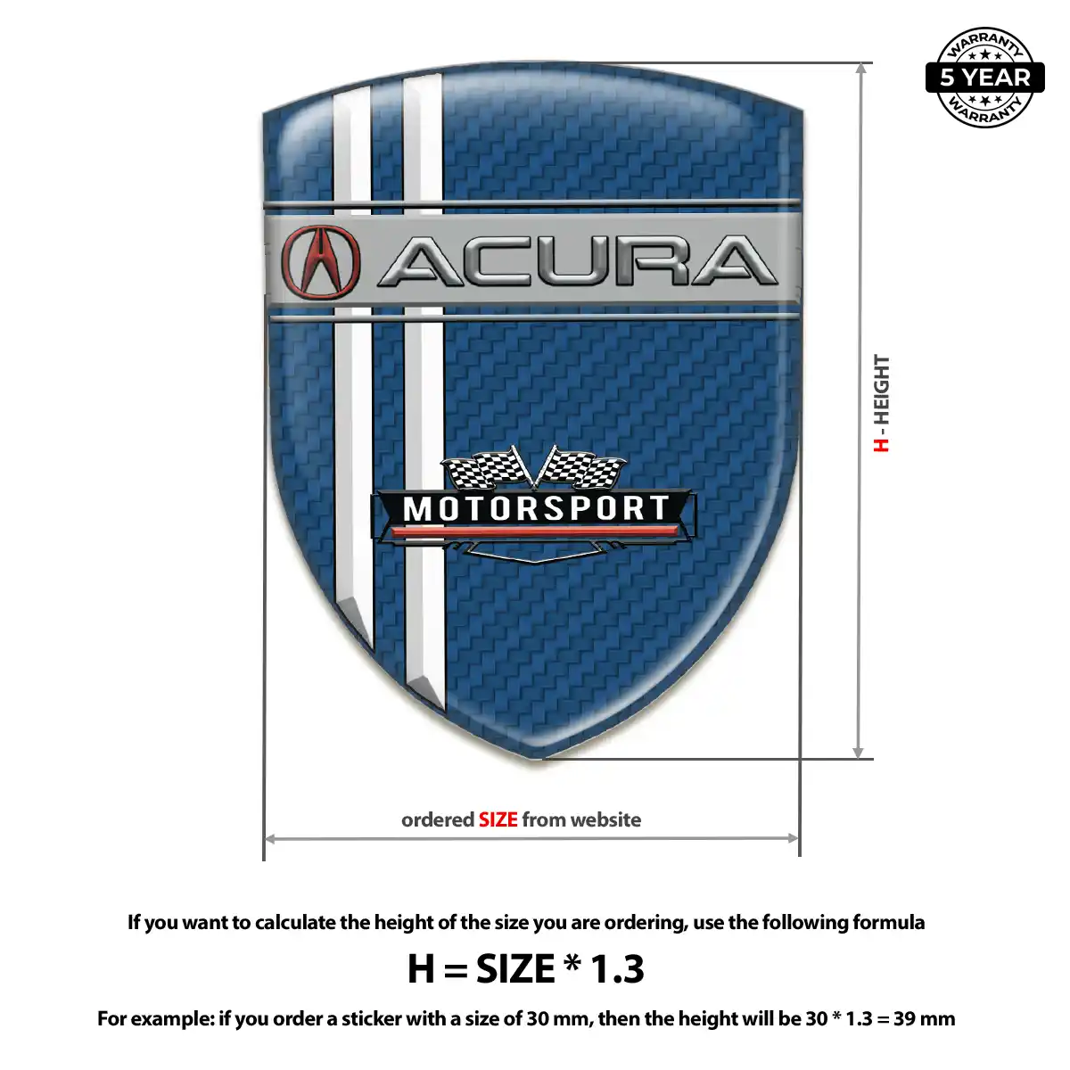 Acura Badge Sleek Style