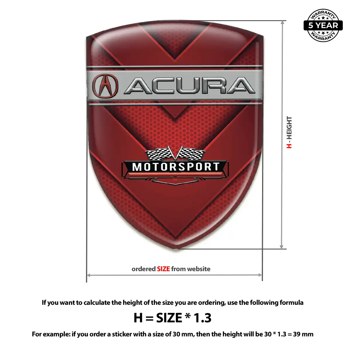 Acura Badge Superior Craft