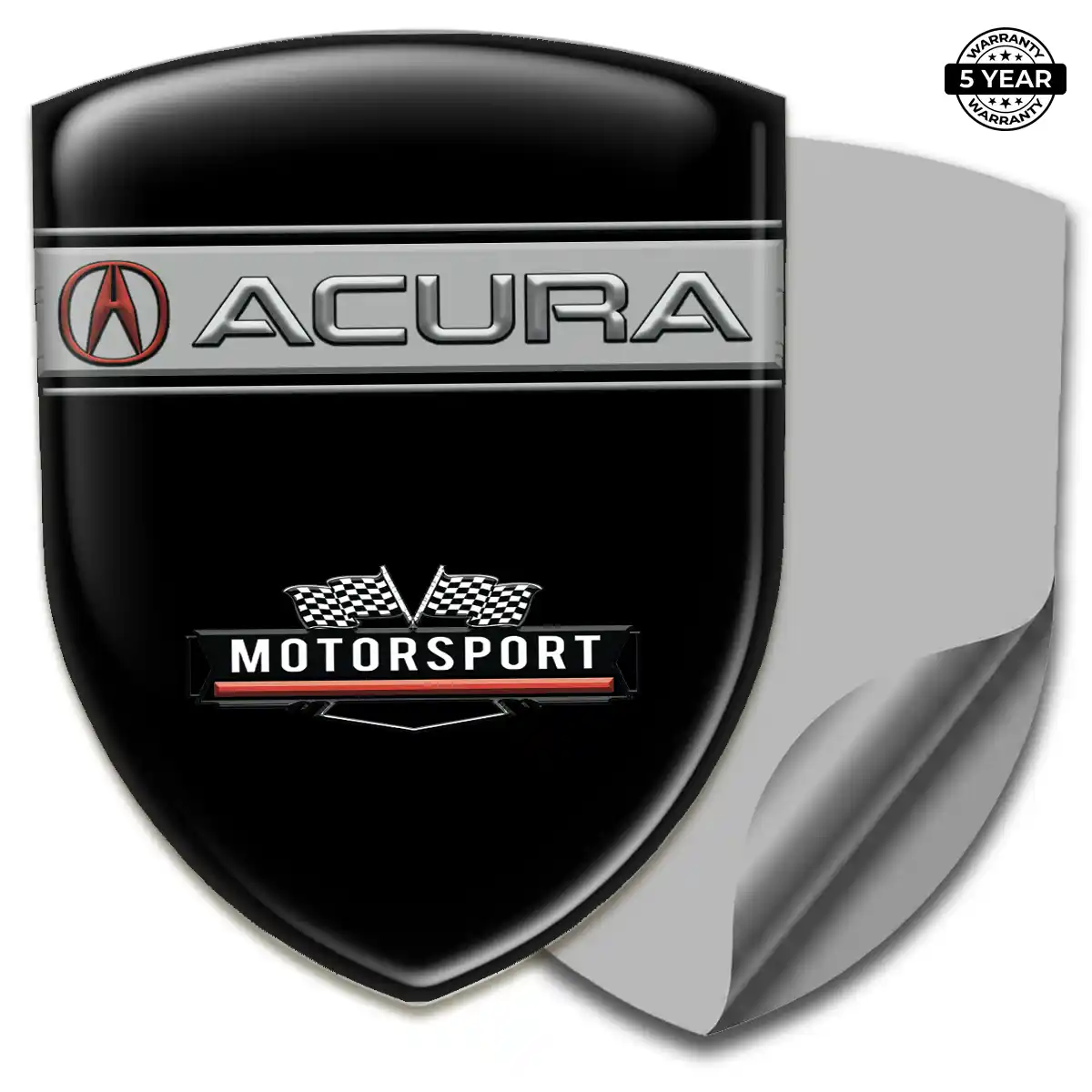 Acura Car Badge Sticker Deluxe Edition