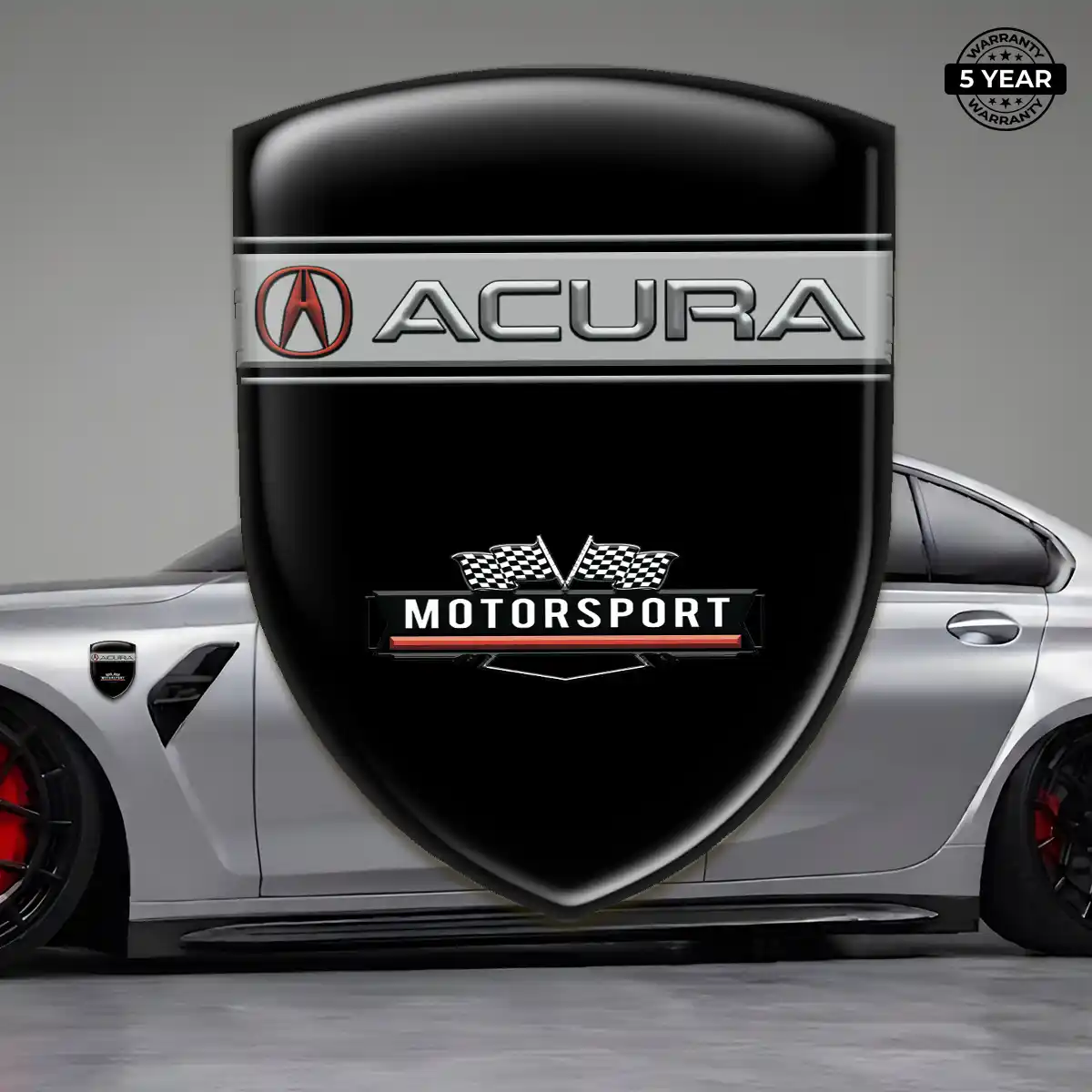 Acura Car Badge Sticker Deluxe Edition