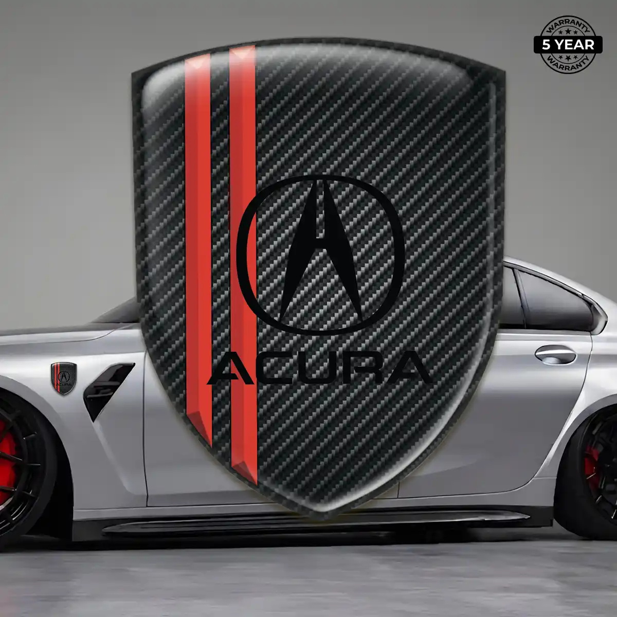 Acura Car Emblem Decal Elite Finish