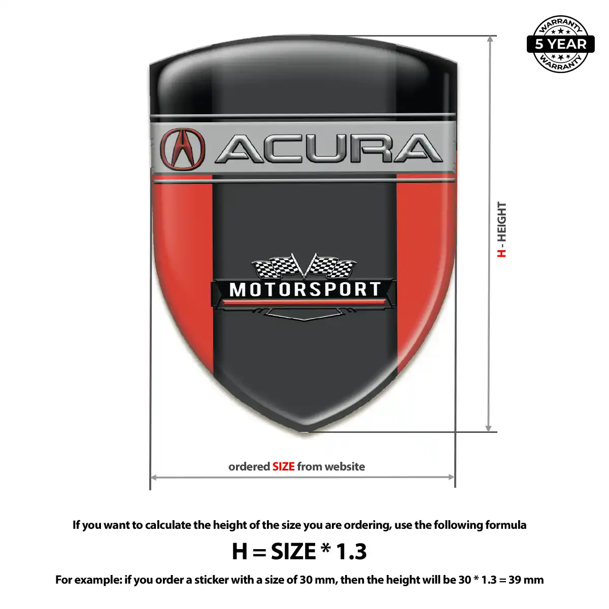 Acura Car Emblem Decal Superior Craft