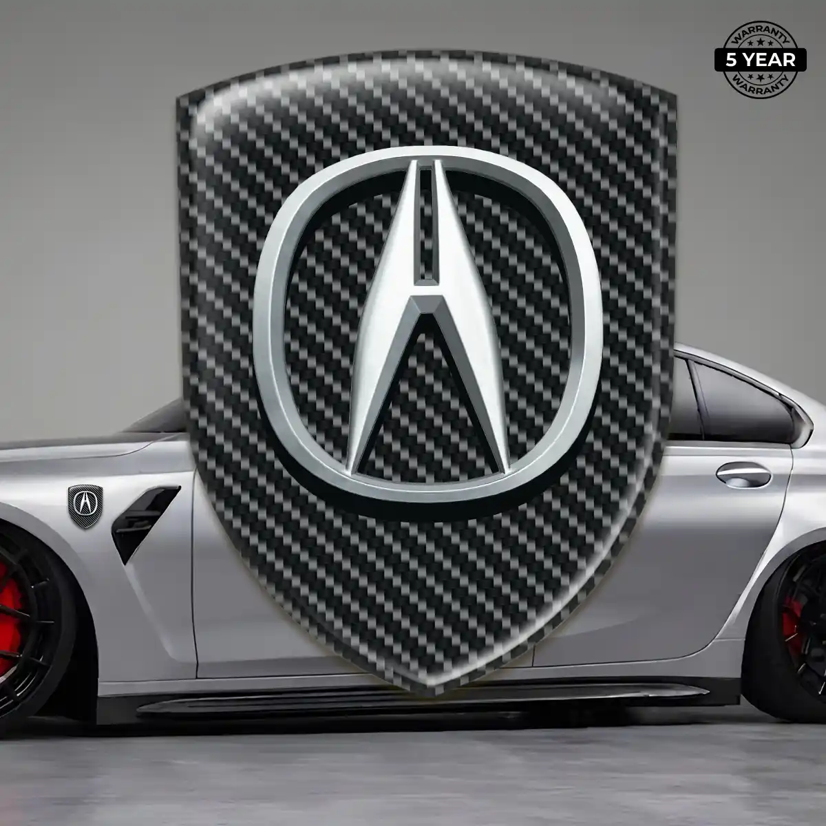 Acura Car Emblem Overlay Refined Design
