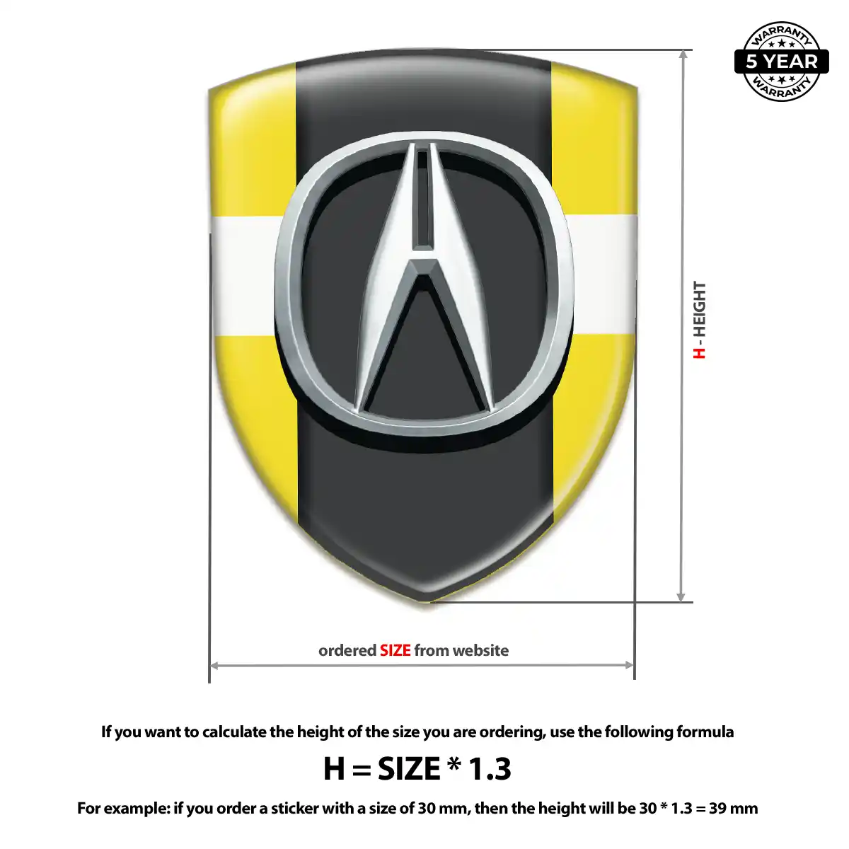Acura Car Emblem Overlay Superior Craft