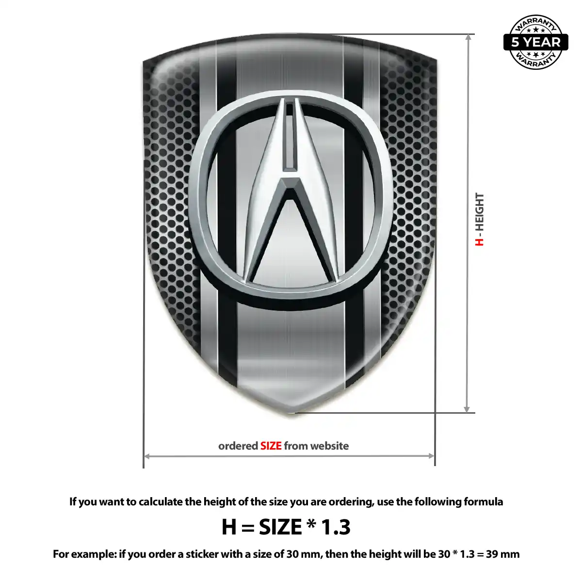 Acura Car Logo Decal Superior Craft