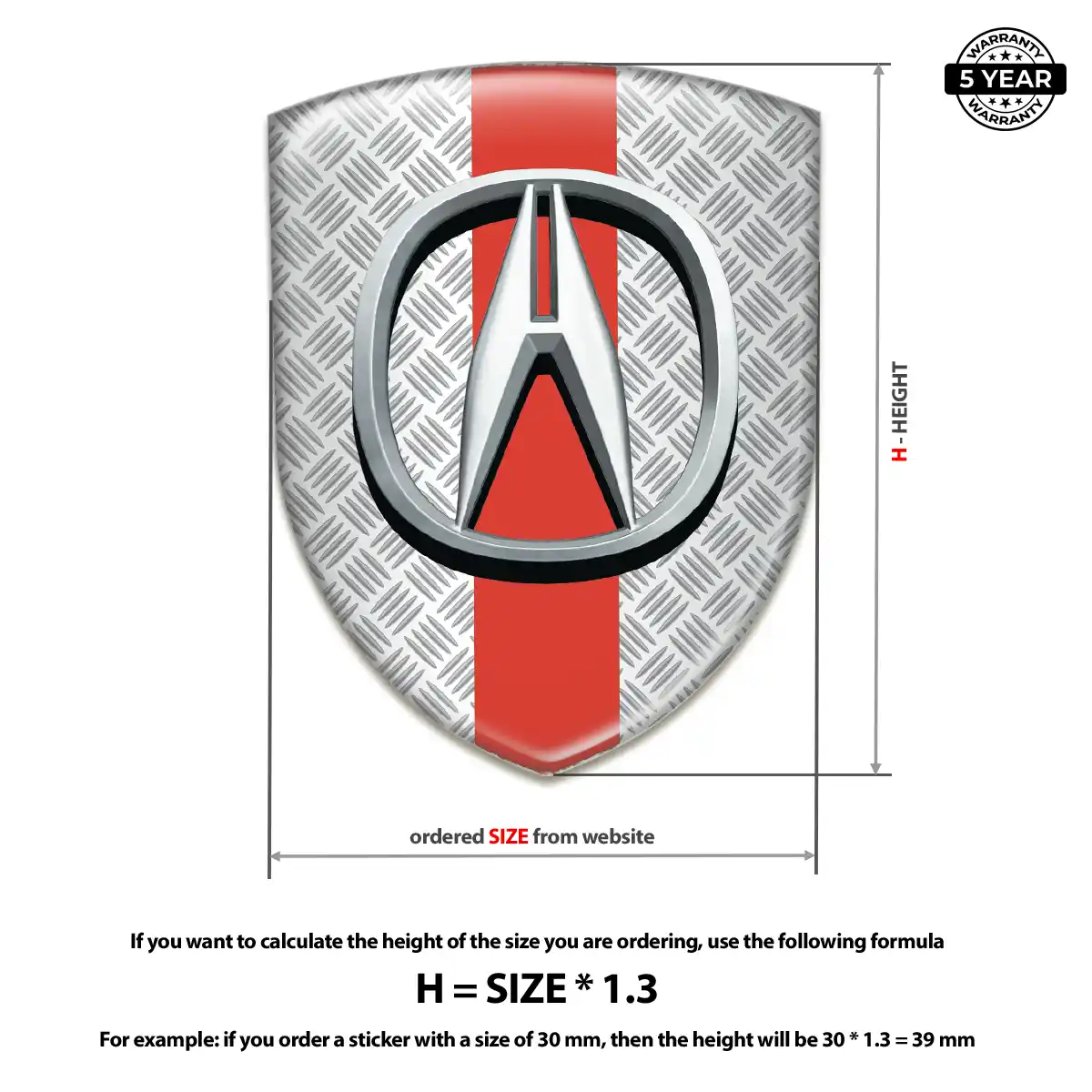 Acura Crest Emblem Exclusive Series