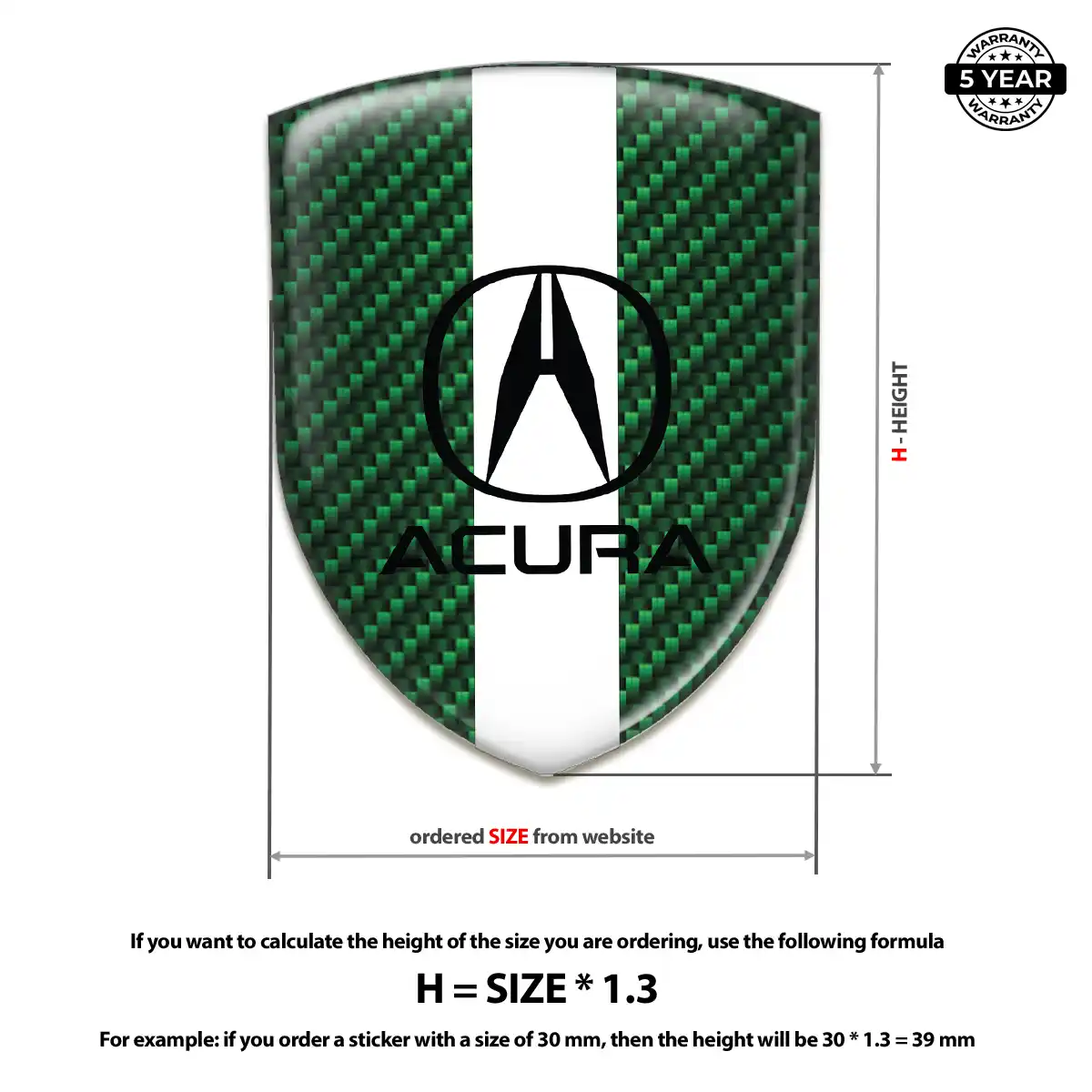 Acura Crest Emblem Noble Edition