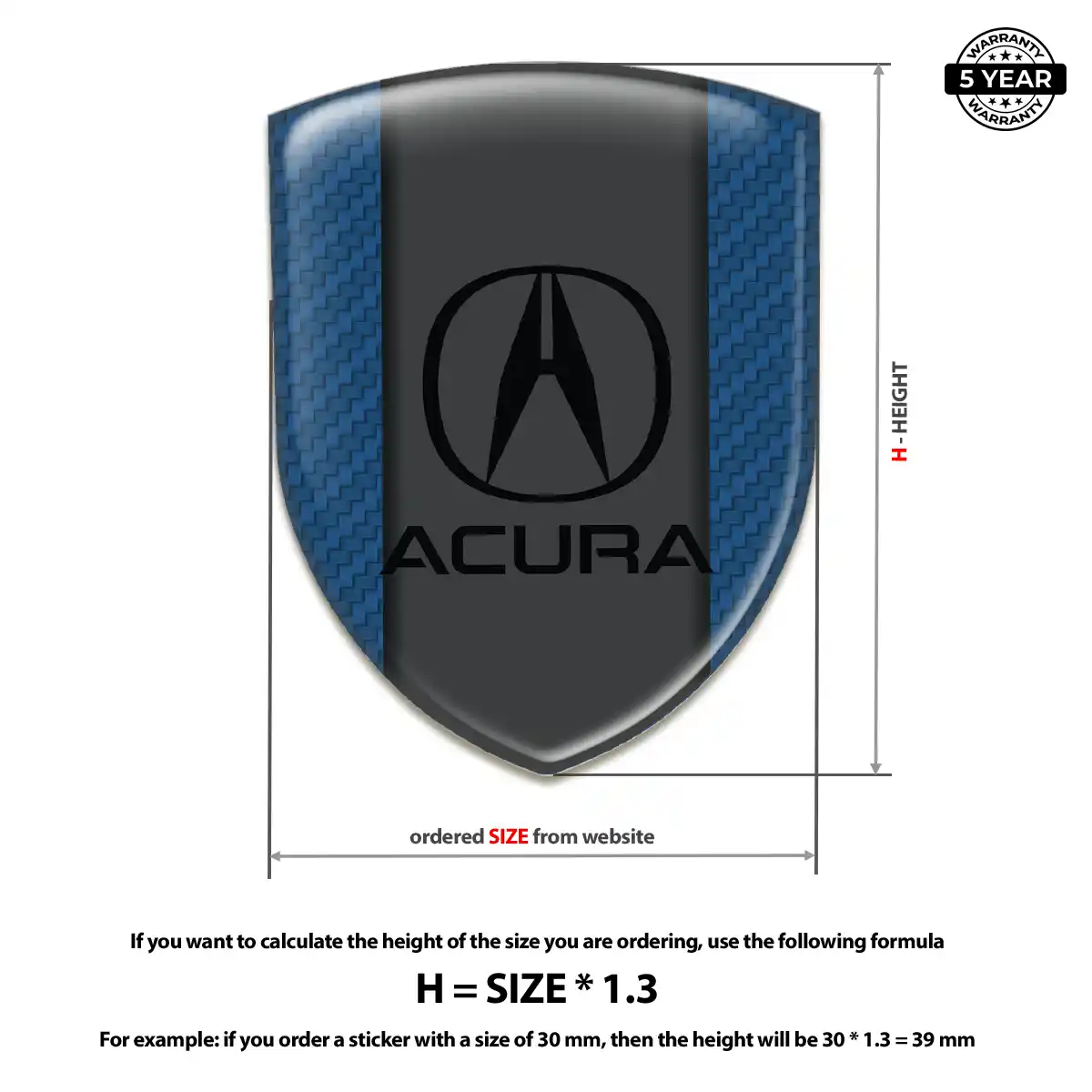 Acura Crest Emblem Opulent Line