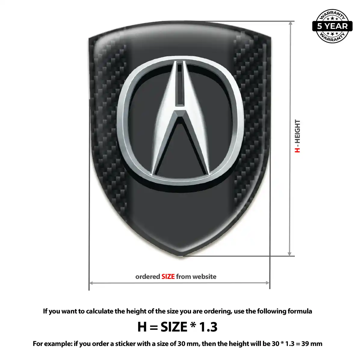 Acura Crest Emblem Prestige Line