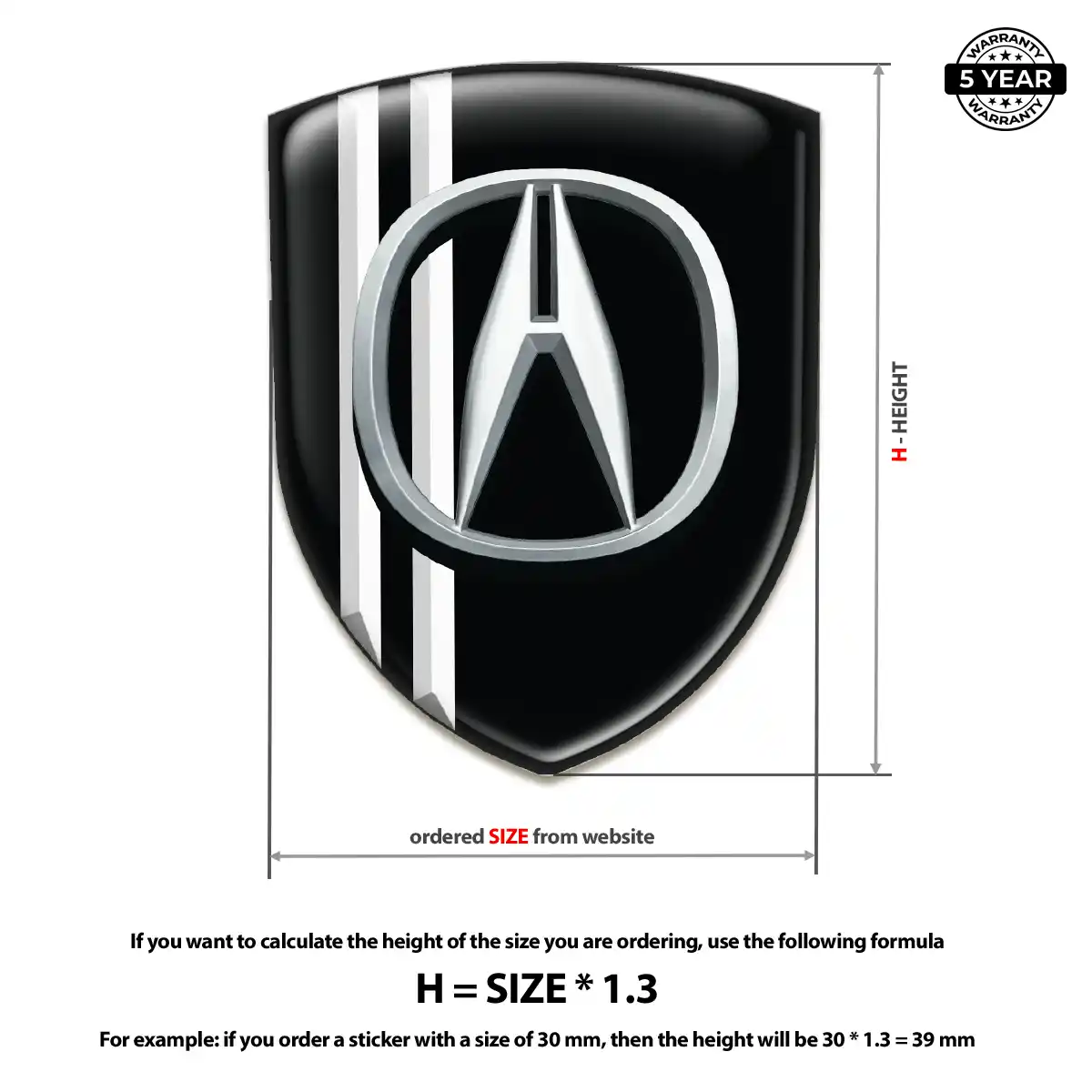 Acura Crest Emblem Prime Quality