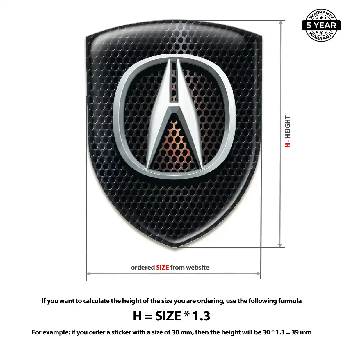 Acura Crest Emblem Refined Design