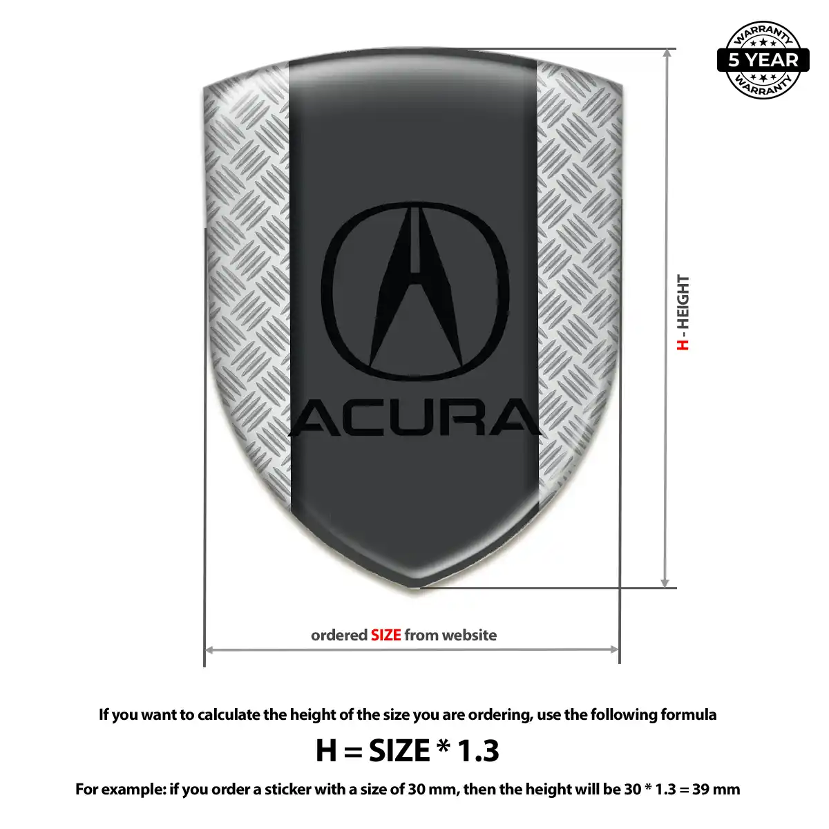 Acura Crest Emblem Signature Grade
