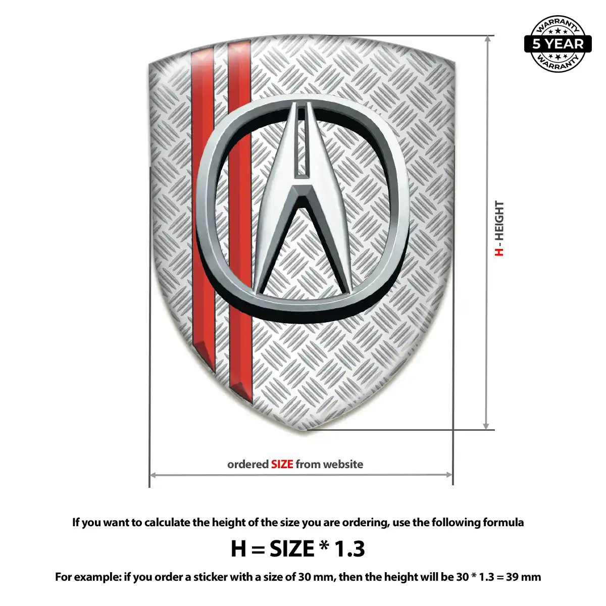 Acura Crest Emblem Superior Craft