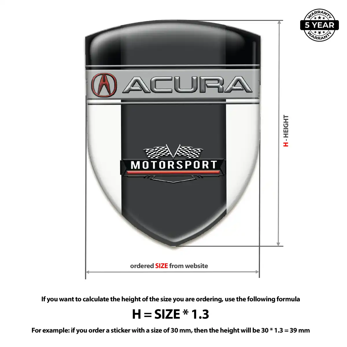 Acura Crest Logo Emblem Refined Design