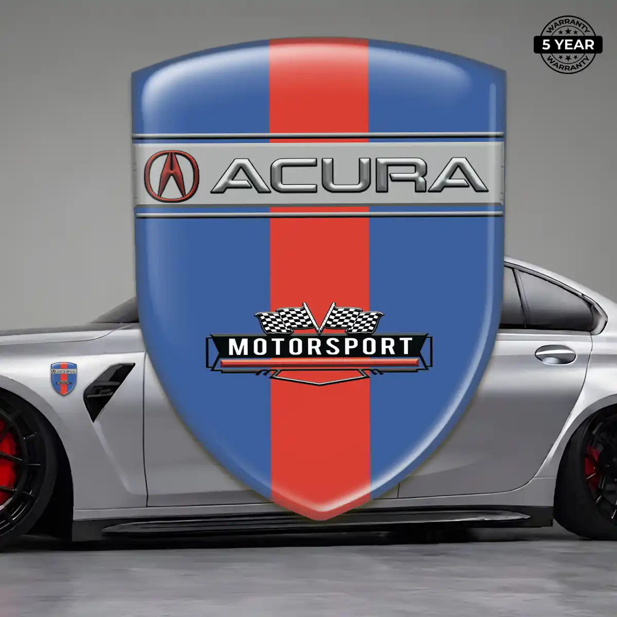 Acura Domed Car Sticker Elite Finish
