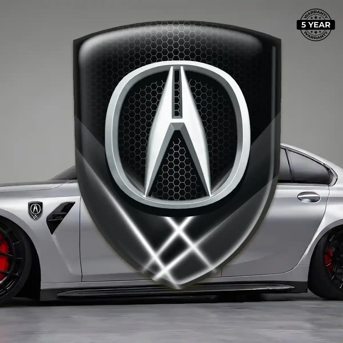 Acura Domed Car Sticker Sleek Style