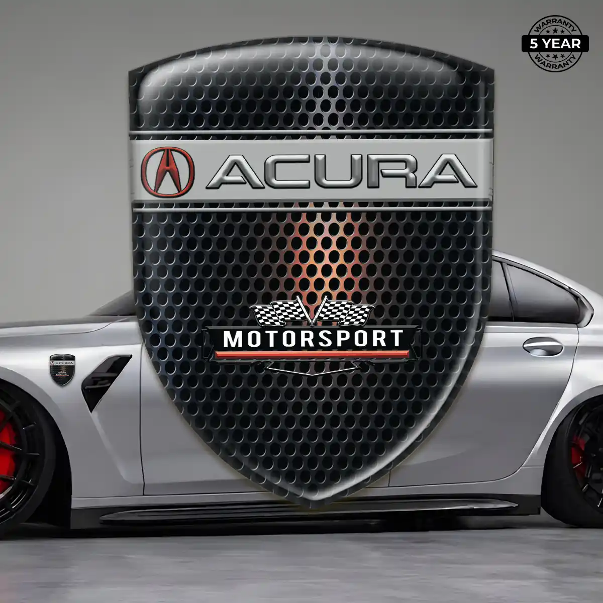 Acura Domed Decal Refined Design