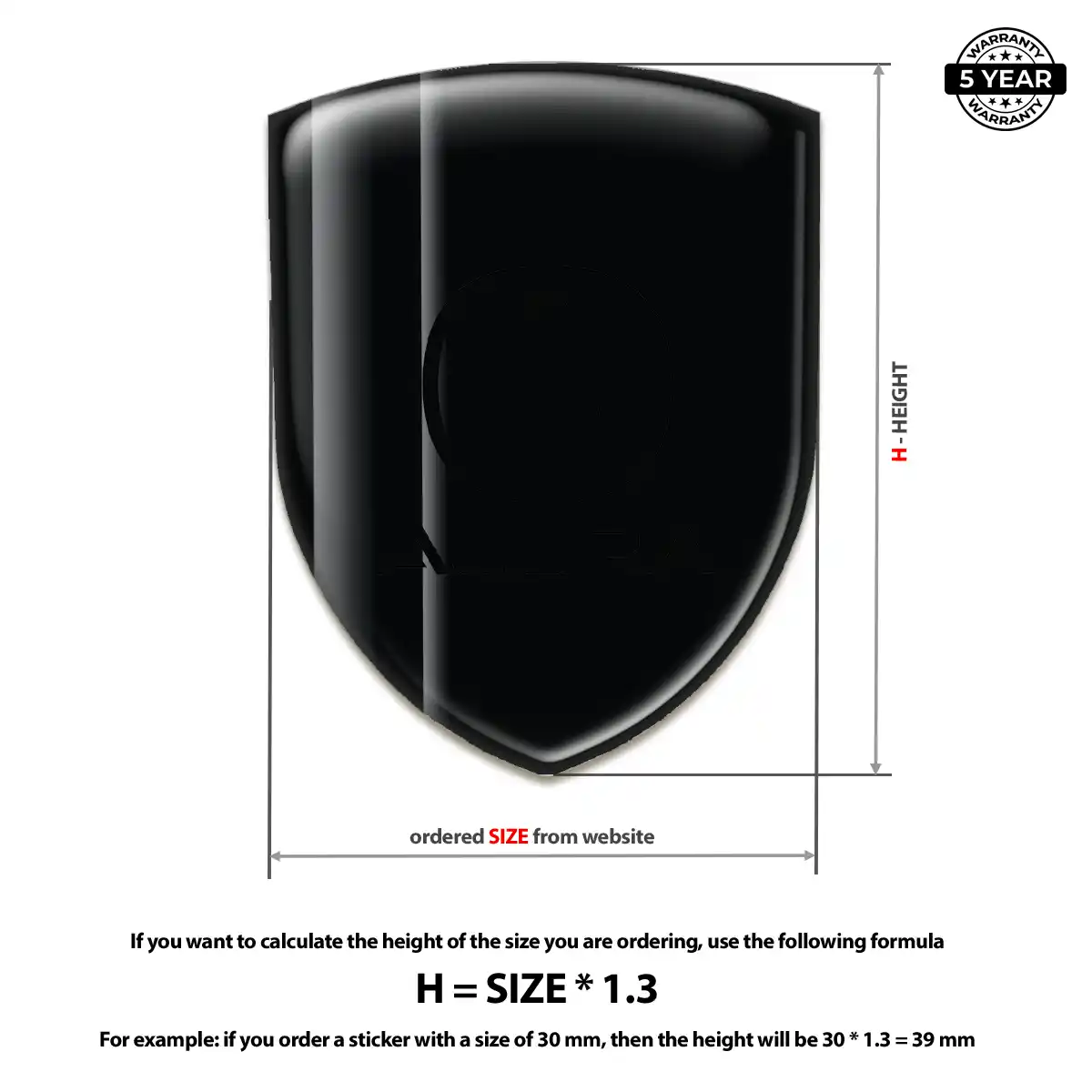 Acura Domed Logo Sticker Opulent Line