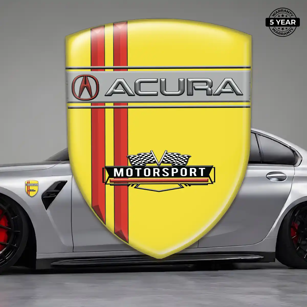 Acura Domed Logo Sticker Refined Design