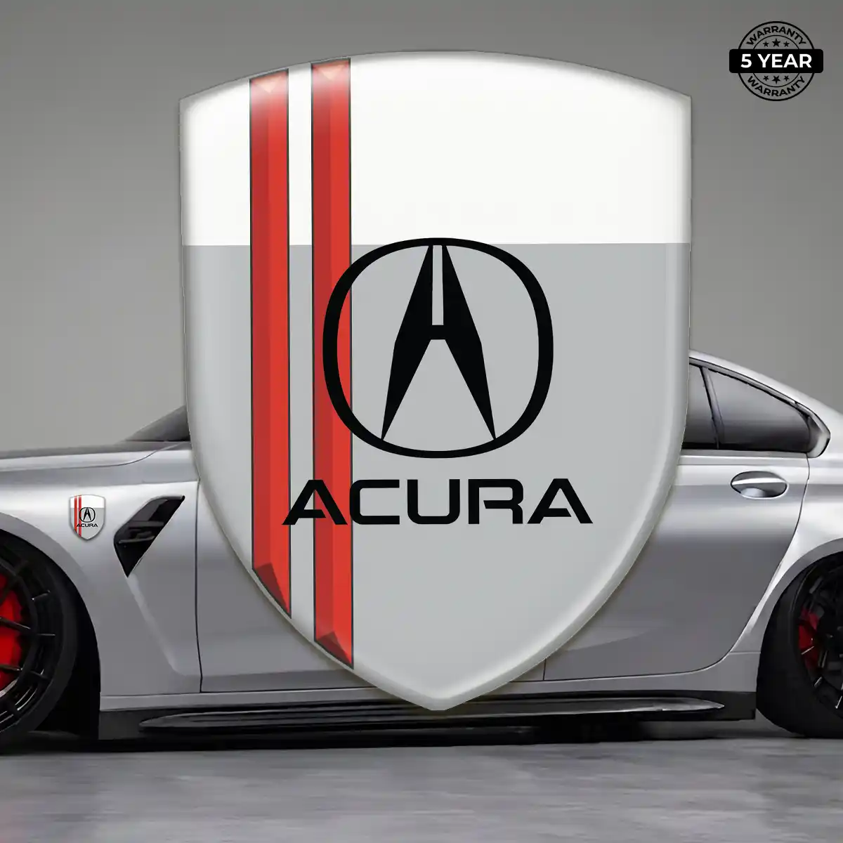 Acura Domed Logo Sticker Sleek Style