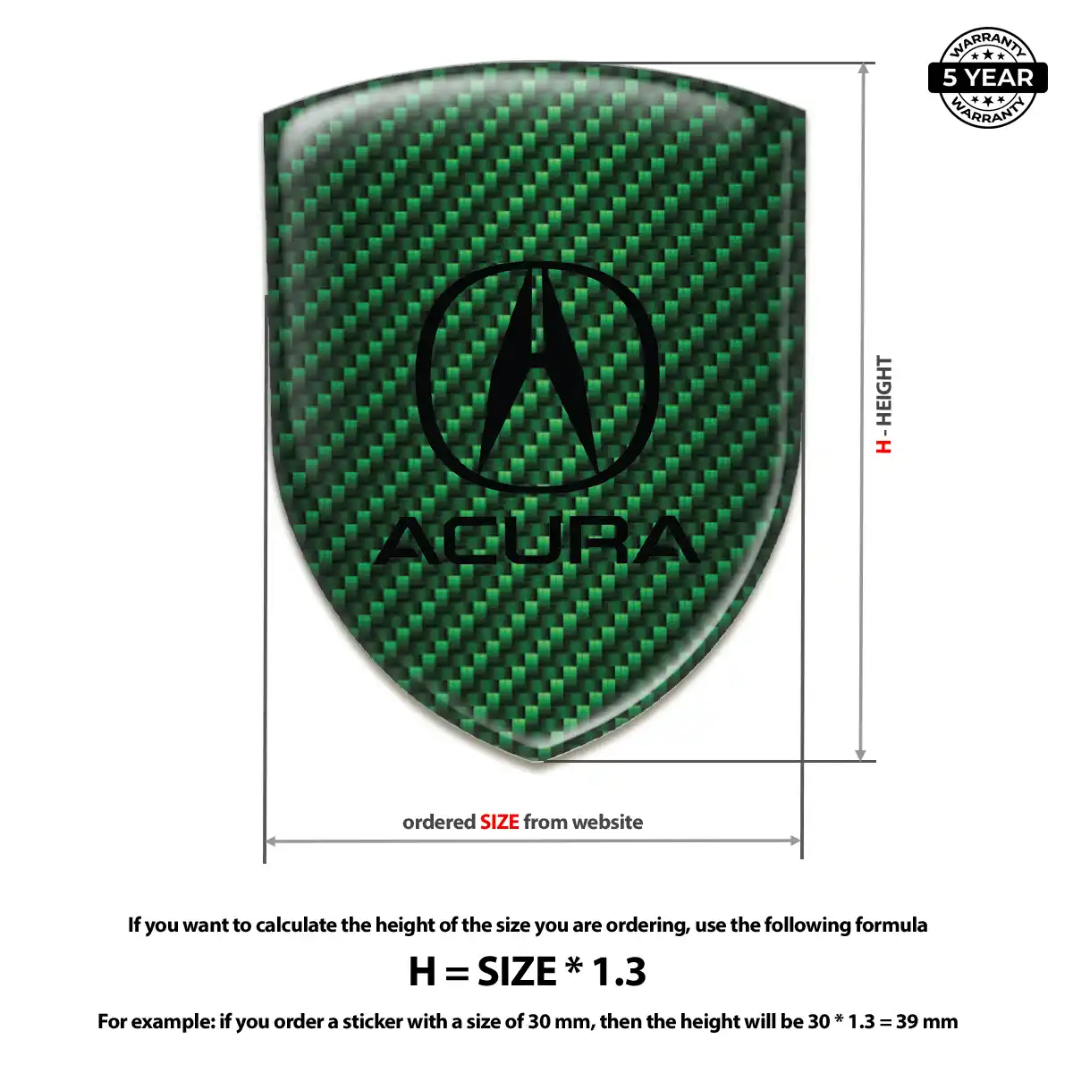 Acura Emblem Badge Exclusive Series