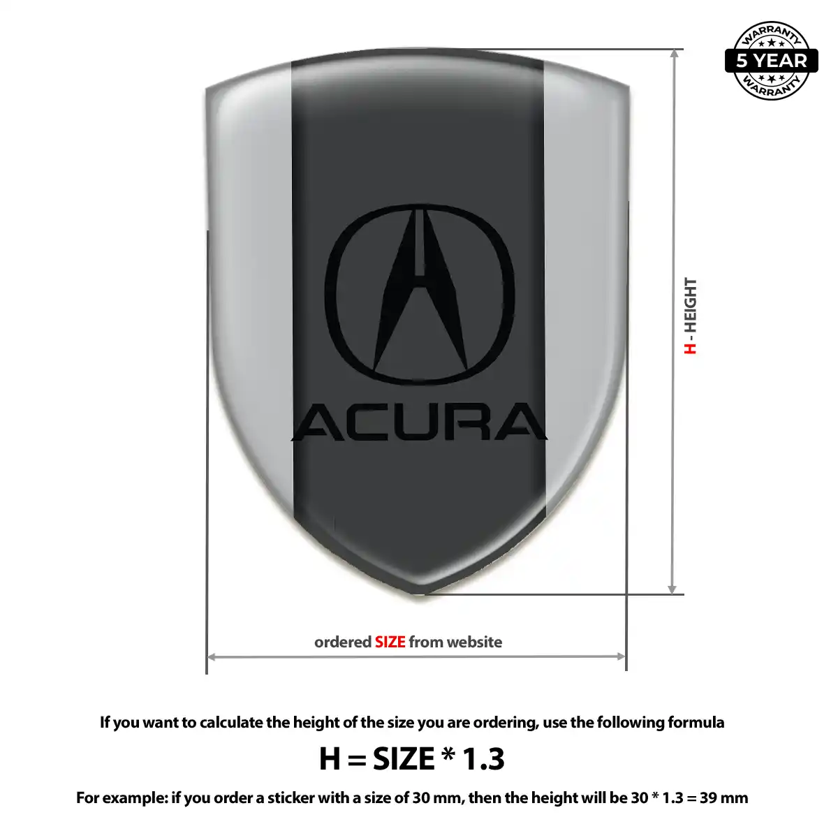 Acura Emblem Badge Logo Sleek Style