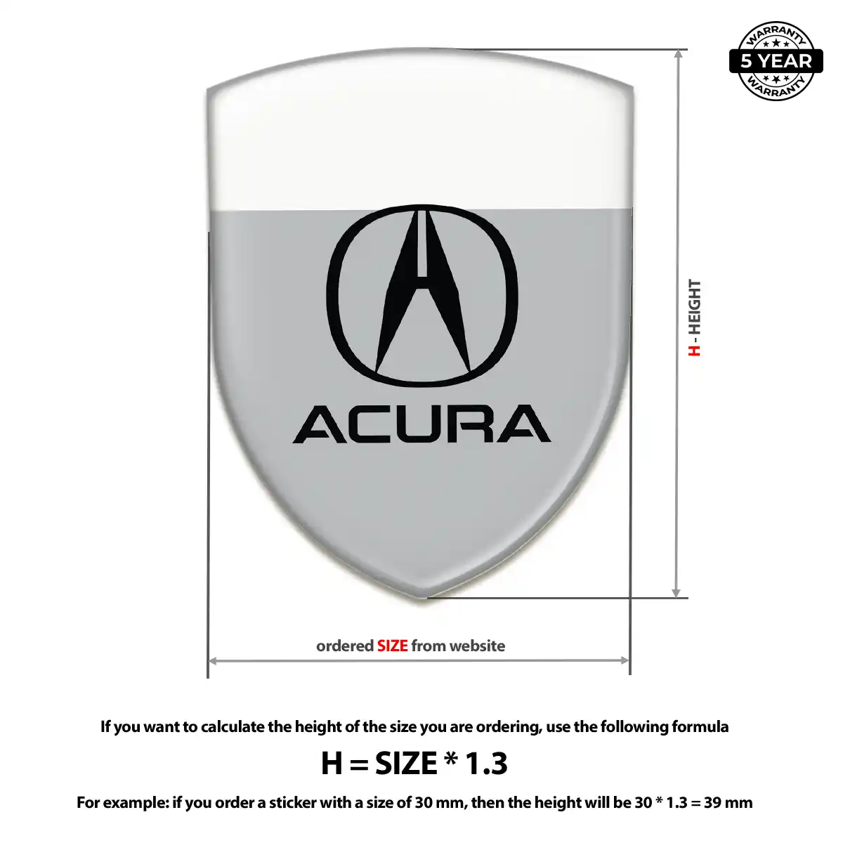 Acura Emblem Badge Refined Design