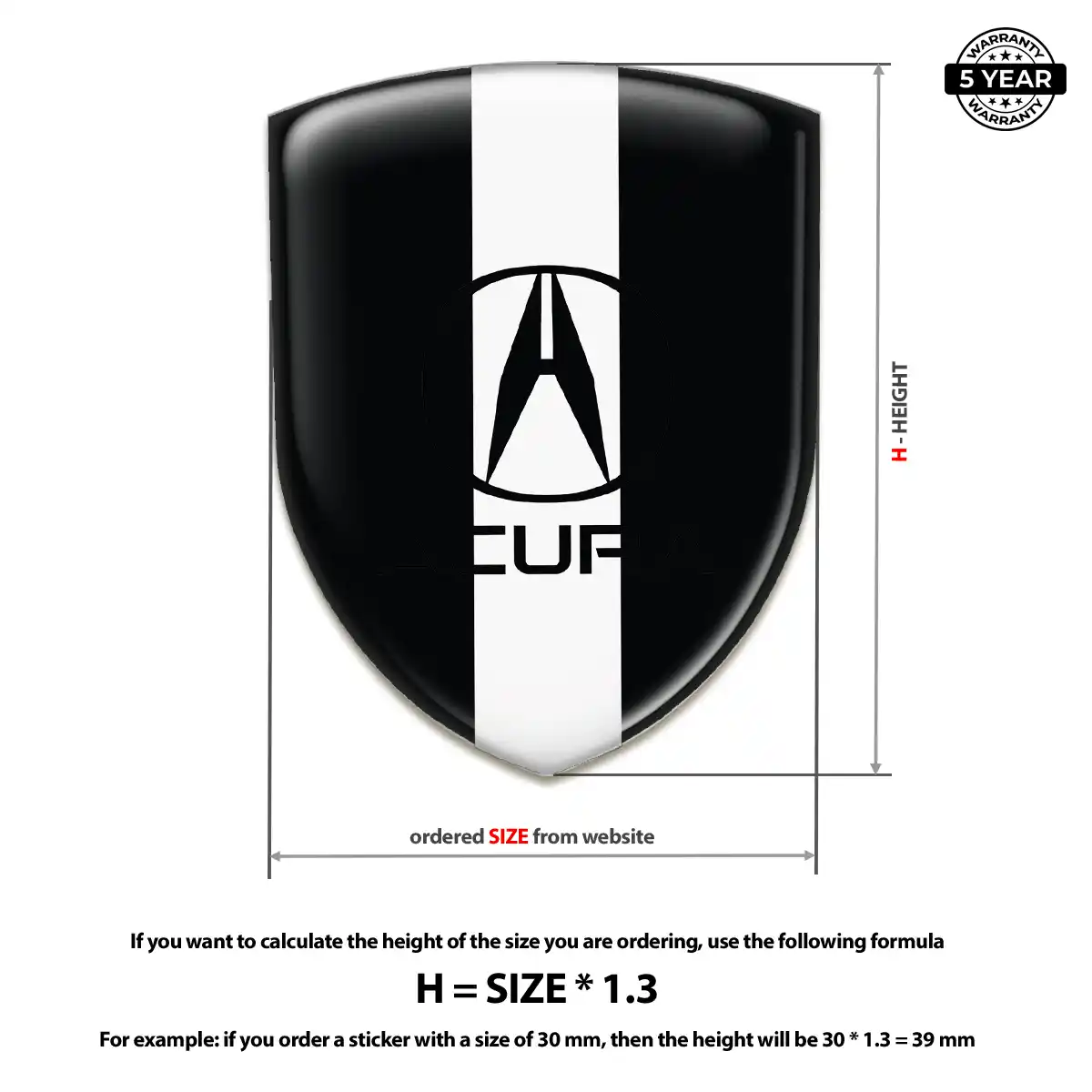 Acura Emblem Badge Signature Grade