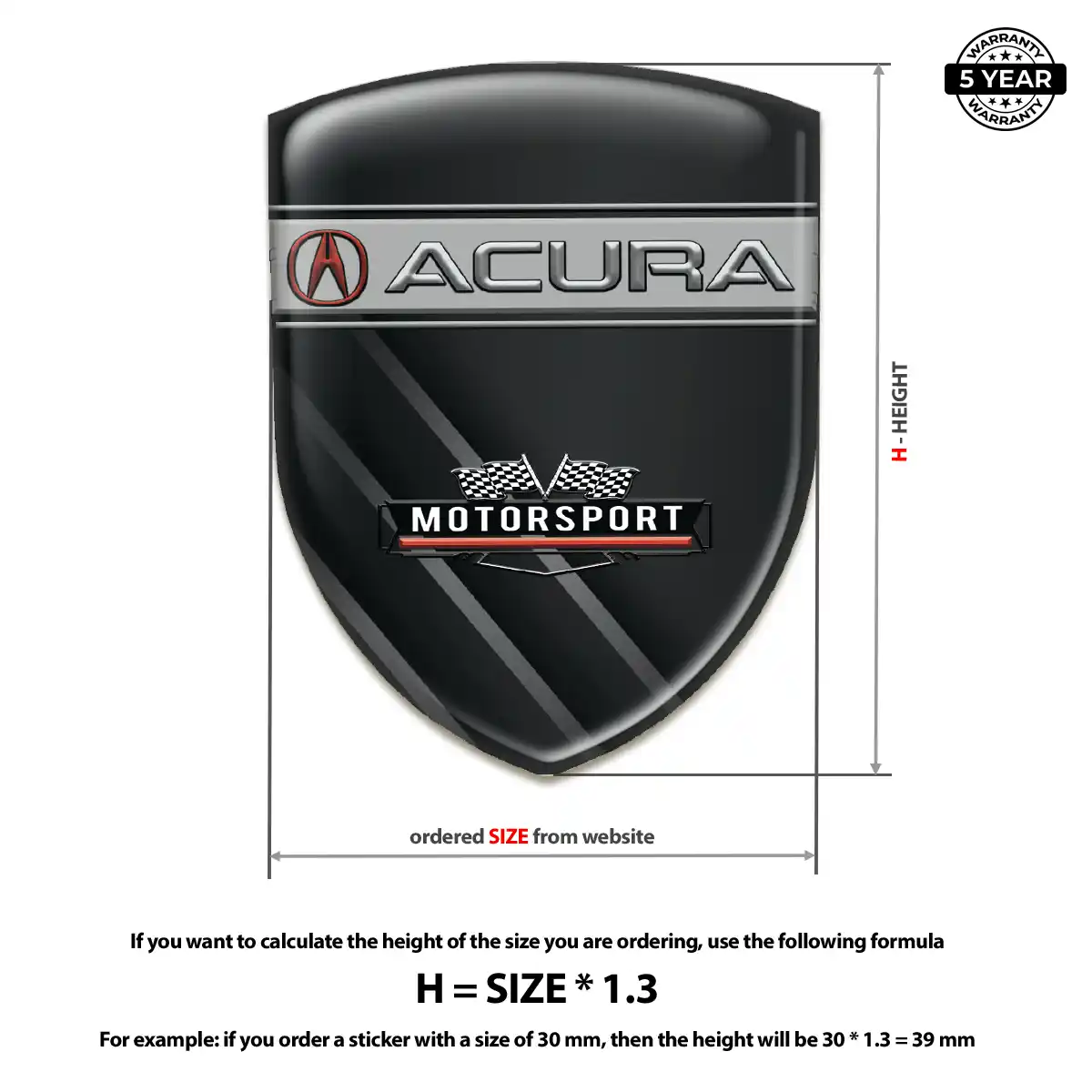 Acura Emblem Crest Exclusive Series