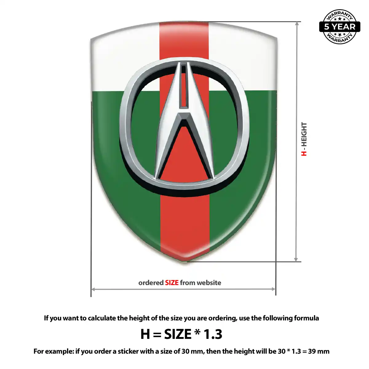 Acura Emblem Crest Prime Quality