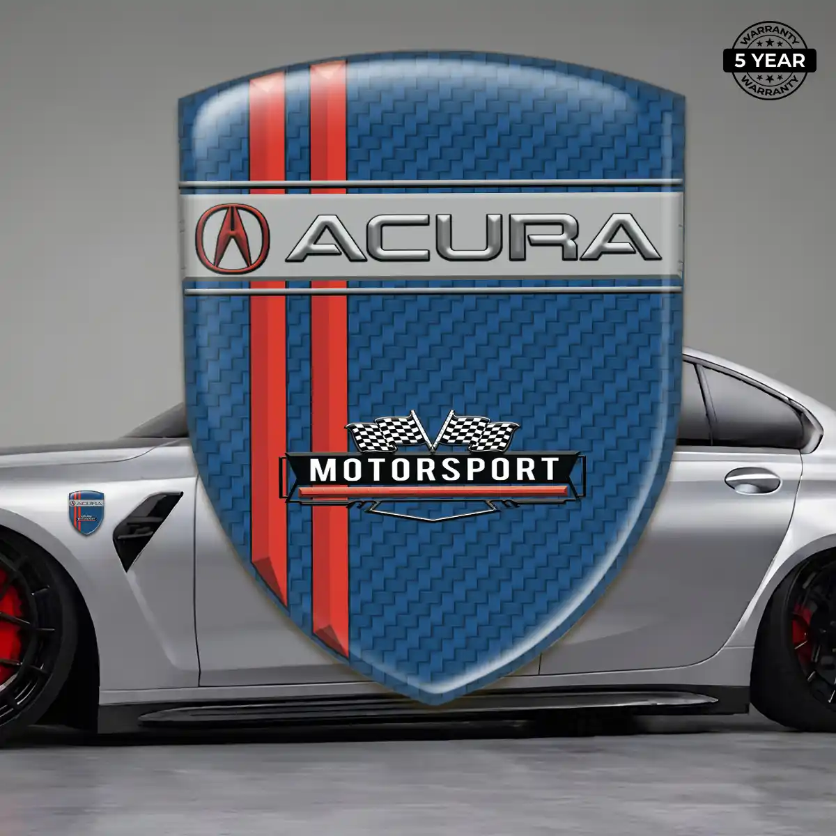 Acura Emblem Domed Badge Sleek Style