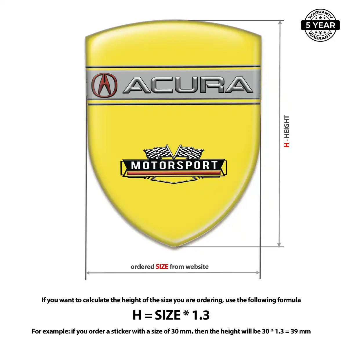 Acura Emblem Elite Finish