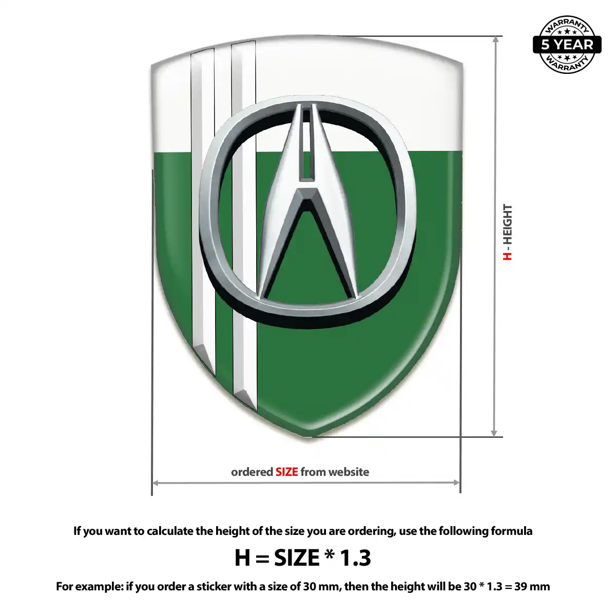 Acura Emblem Logo Badge Elite Edition