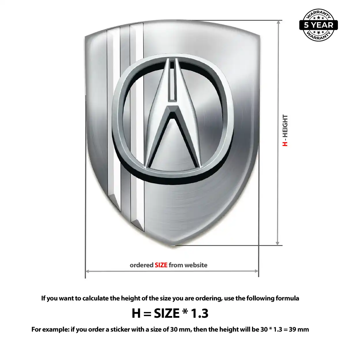 Acura Emblem Logo Badge Exclusive Series