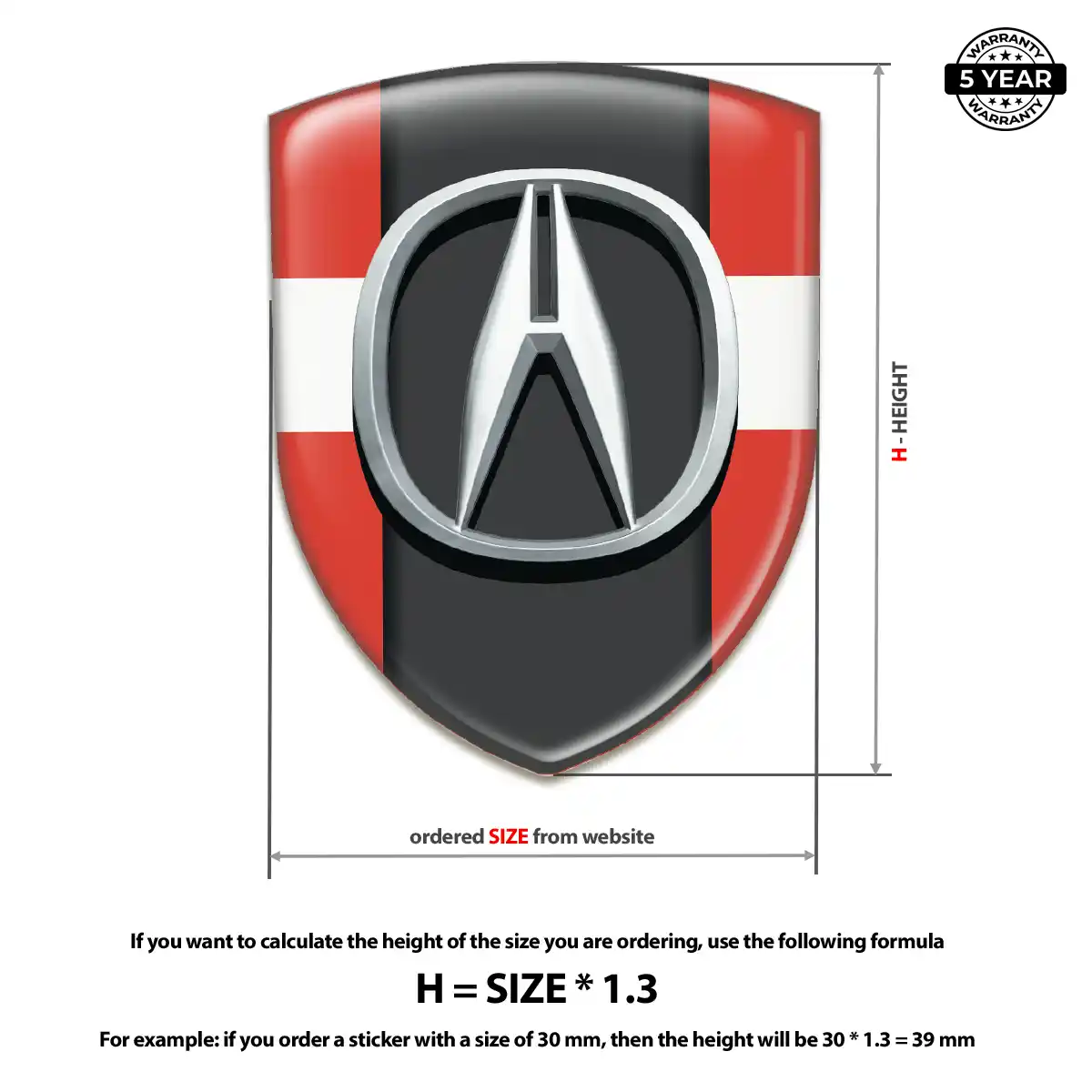 Acura Emblem Logo Badge Noble Edition