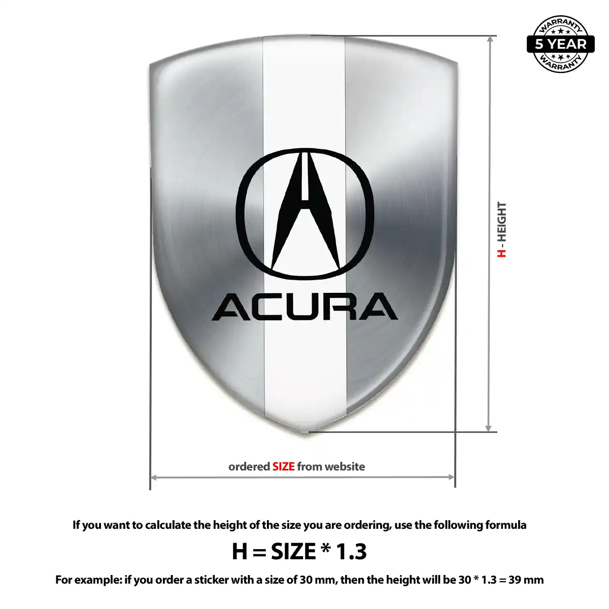 Acura Emblem Logo Badge Prime Quality