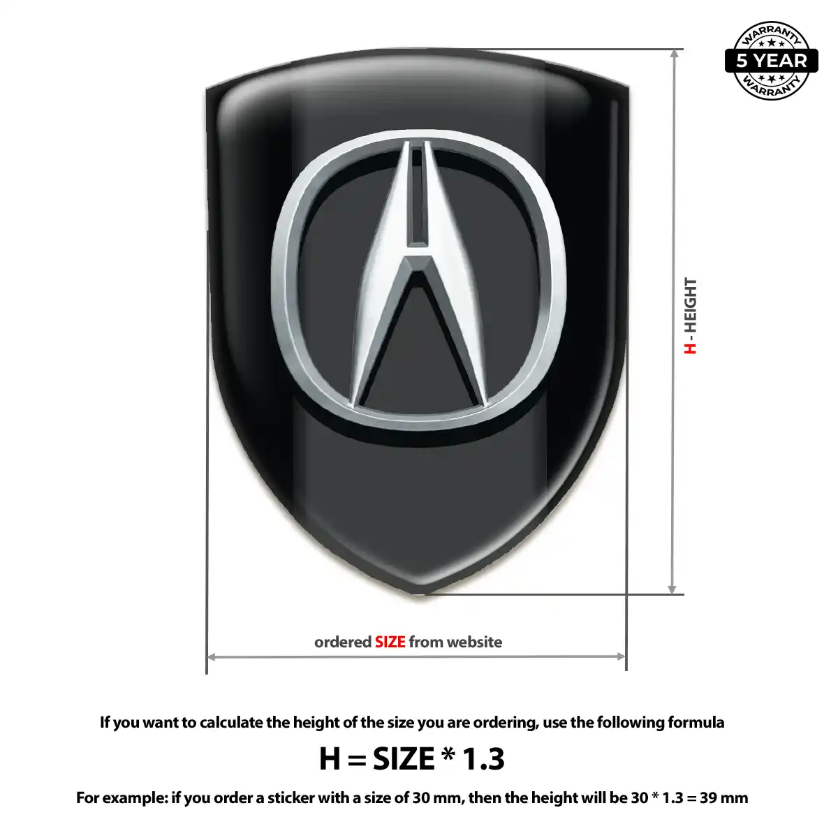 Acura Emblem Logo Badge Sleek Style