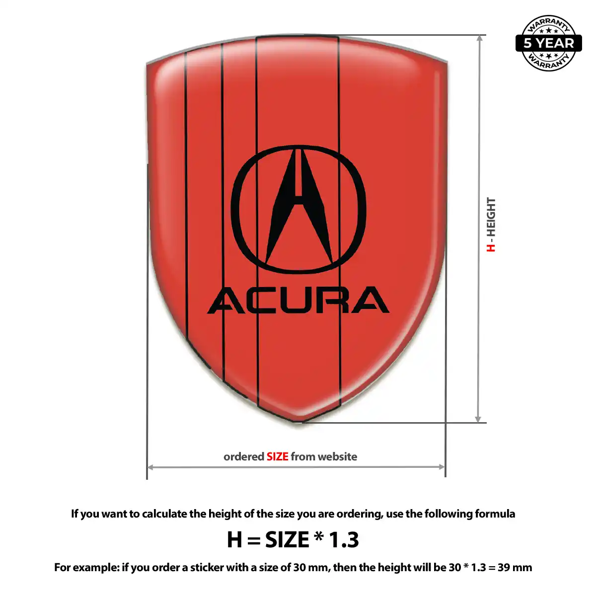 Acura Emblem Logo Deluxe Edition